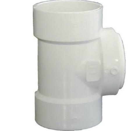 GENOVA PRODUCTS 71330 3 in. PVC Test Tee With Cleanout Plug 412601